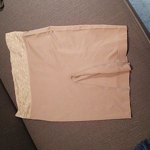 Jockey Beige Spandex Mid-Thigh Shapewear